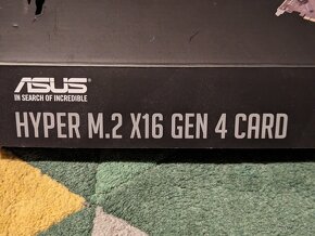 ASUS Hyper M.2 x16 Gen 4 NVME - 4