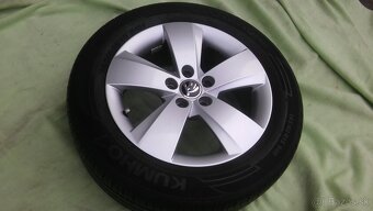 originál el 5x100 r15 Škoda model Matone +  letné 185/60 r15 - 4