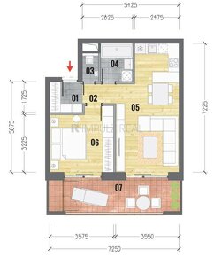 2i, OV, 61m2, terasa, novostavba, Panoráma, tesne pred dokon - 4