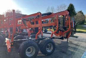 Vyvažací vlek,vývozka MTM 10T s HR Hydraulickou rukou 6.6m - 4