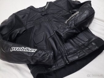 Probiker PRX Black pánska kožená moto kombinéza XL 54 - 4