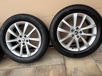 ALU DISKY SKODA 5X112 R18 + LETNE PNEU 235/55 R18 - 4