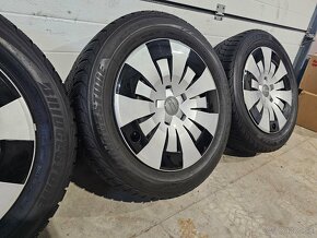 Plechové Disky AUDI 5x112+Bridgestone Blizzak 205/55 R16 - 4