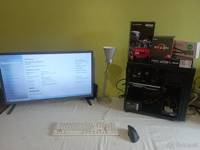 Predám PC AMD Ryzen 5, 8GB DDR4 RAM, 256SSD, 4TB HDD, RADEON - 4