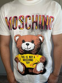 MOSCHINO- pánske tričko č.3, 40 - 4