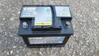 Predám novú autobatériu EXIDE Premium 64 Ah, 640 A, 12V. - 4