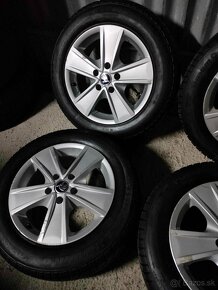 Zimné 4ks disky na Škoda VW 5x112 r16 pneu 205/60 r16 6mm - 4