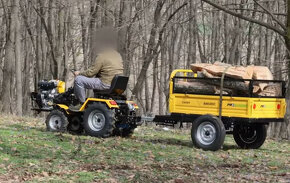 Minitraktor ProGARDEN Campo T18 4x4,18HP benzín - 4