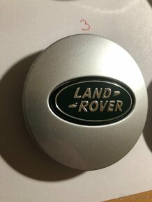 Stredové krytky Land Rover - priemer 63 mm čierné/sivé - 4