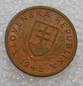 Mince: 10 Halierov 1942 UNC stav - Slovenský štát 1939-1945 - 4