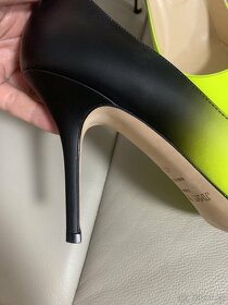 Jimmy Choo pumps-lodičky yellow neon/blk 41,5 - 4