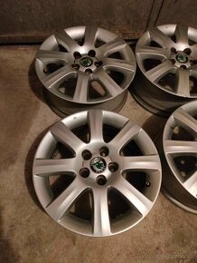 4ks alu disky orig. Škoda 5x100 r15 - 4