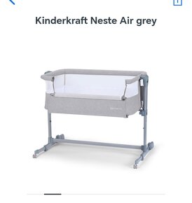 Detská postieľka Kinderkraft Neste air Grey - 4