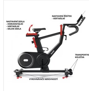 Cyklotrenažér TRINFIT Spin S600i Elite - 4