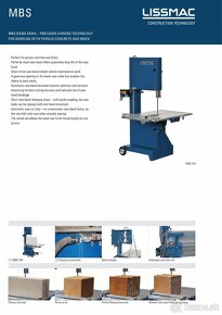Profi pásová pila Lissmac MBS510 na cihly, pórobeton - 4