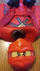 Kostým lego Ninjago - Červený Ninja pre 6- 7ročnych - 4