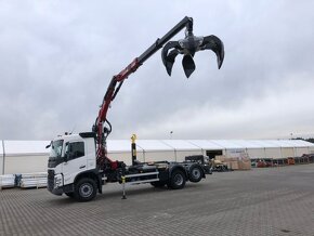 Volvo FM 460 (6x2), hákový nosič s hyd.rukou a drapákom - 4