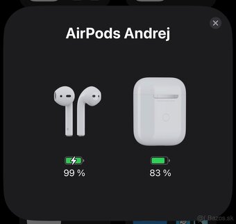 Používané Apple AirPods (2. generácie) MV7N2ZM/A - 4