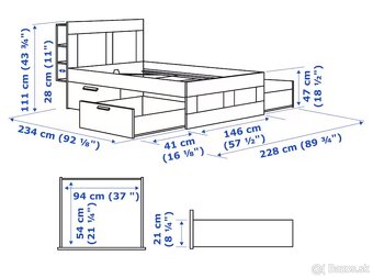 Predám manželskú posteľ IKEA - 4