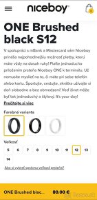 Predám platobný prsteň Niceboy S12 - 4