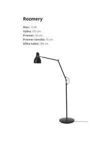 Ikea ARÖD Lampa na čítanie - 4