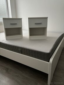 Postel ikea 160x200 biela - 4