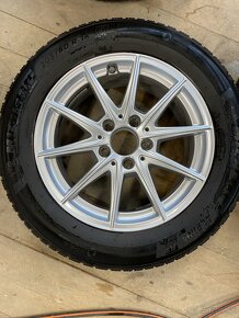 Mercedes originál elektróny 5x112 + zimné pneu 205/60 R16 - 4