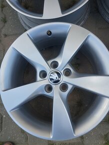 ŠKODA Fabia, Rapid 15"5x100 originálne hliníkové disky - 4