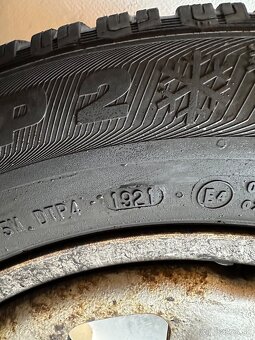 Predám plechové disky 5x112 + Zimné pneu 215/60R16 - 4