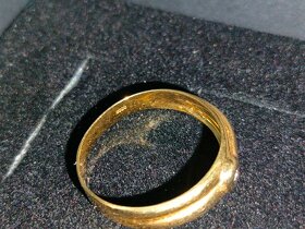 Zlaty diamantovy prsten Punc 0,585 Rozmer 54 - 4
