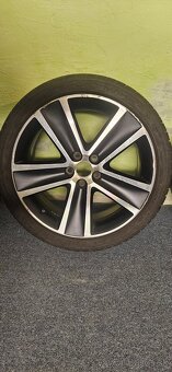 Alu. VW 5x100 R17+pneu Dunlop 215/40 R17 letné - 4