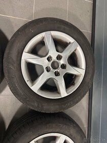 Originál Audi elektróny 5x112 r16 + letné pneu 205/60 - 4