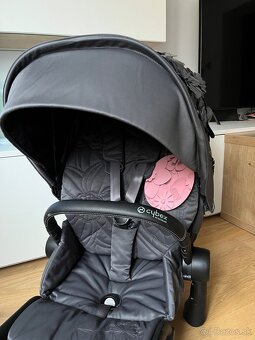 Cybex priam 4.0 nové sedenie + poťah simply flowers grey - 4