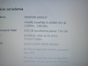 predám Hp probook 640 g1 , Intel i5 , 8gb ram , ssd - 4