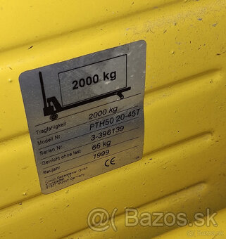 Predám paletový vozík na 2000kg - 4