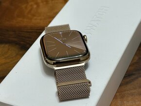 Apple Watch 7 45mm Stainless Steel Gold Cellular LTE - 4