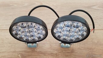 LED SVETLA OKRUHLE - 2ks - 42W + kabeláž - 4