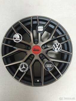 Alu disky R18 5x112 Et45 8J MAM RS4 BE Seat Audi Vw Škoda - 4