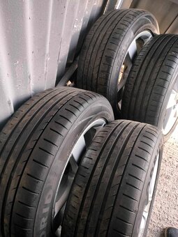 4ks alu disky orig. VW 5x112 r16 pneu 205/55 r16 5mm - 4