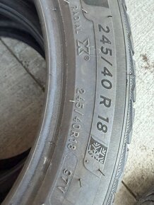 Zimne pneu dvojrozmer 225/45 + 245/40 R18 - 4