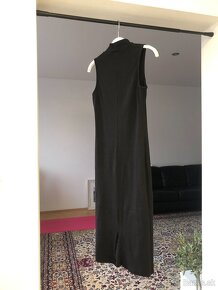 H&M čierne basic šaty so stojačikom XS/34/6 - 4