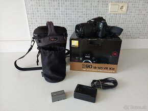 Predám digitál fotoaparát Nikon D90 s objektívom VR 18-105mm - 4