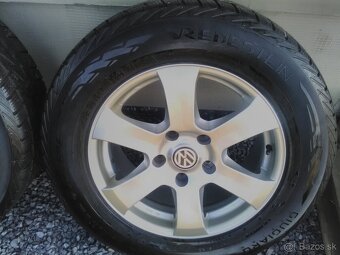 Alu disky touareg 5x130 obuté zimné pneu 235/65 R17 - 4