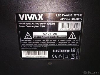 40" LED televizor Vivax 40LE120T2S2, ČIARA NA OBRAZOVKE - 4