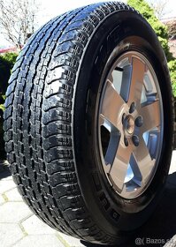 alu R18 5x127 orig. Jeep, + senzory + pneu 255/70 - 4