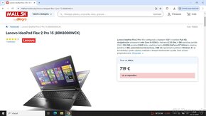 Lenovo Flex 2 Pro 15 full hd dotykový,16gb ram,i7,1000hb hdd - 4