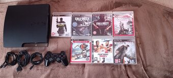 Ps3 slim s pohybovými ovládačmi a hrami - 4