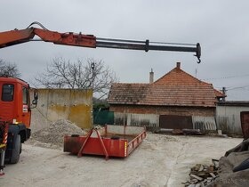 Preprava kontajnerom, hydraulická ruka, doprava materiálu - 4