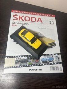 Škoda Garde 1:43 na podstavci + časopis - 4