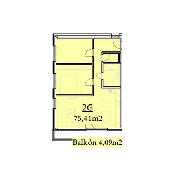 Na predaj 3 -izbový byt v projekte NOVÉ GAJARY - SKOLAUDOVAN - 4